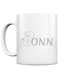 Tasse glossy Bonn fährt Rad - BringtFreude