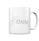 Tasse glossy Bonn fährt Rad - BringtFreude
