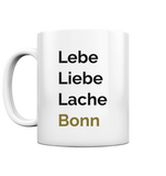 Tasse Lebe, Liebe, Lache Bonn - LudwigvanB.