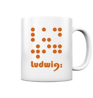 Ludwig goes Braille, Tasse glossy - LudwigvanB.